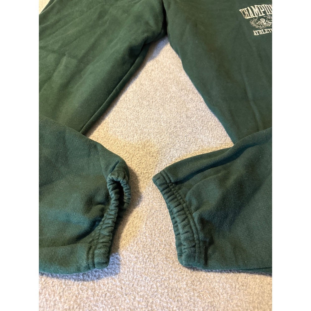 Vintage Champion Reverse Weave Athletic Club Sweatpants Green GF71 Large - Picture 8 of 10